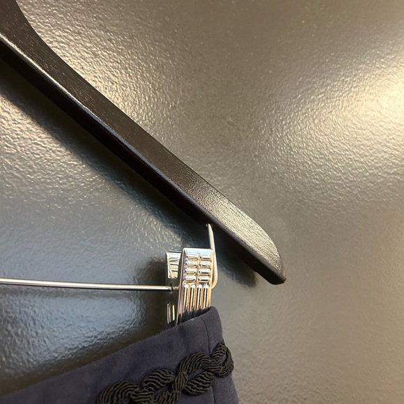 “Girls from Savoy” 10 (Anthropologie) Navy Blue Skirt with gold button nautical - Picture 8 of 16